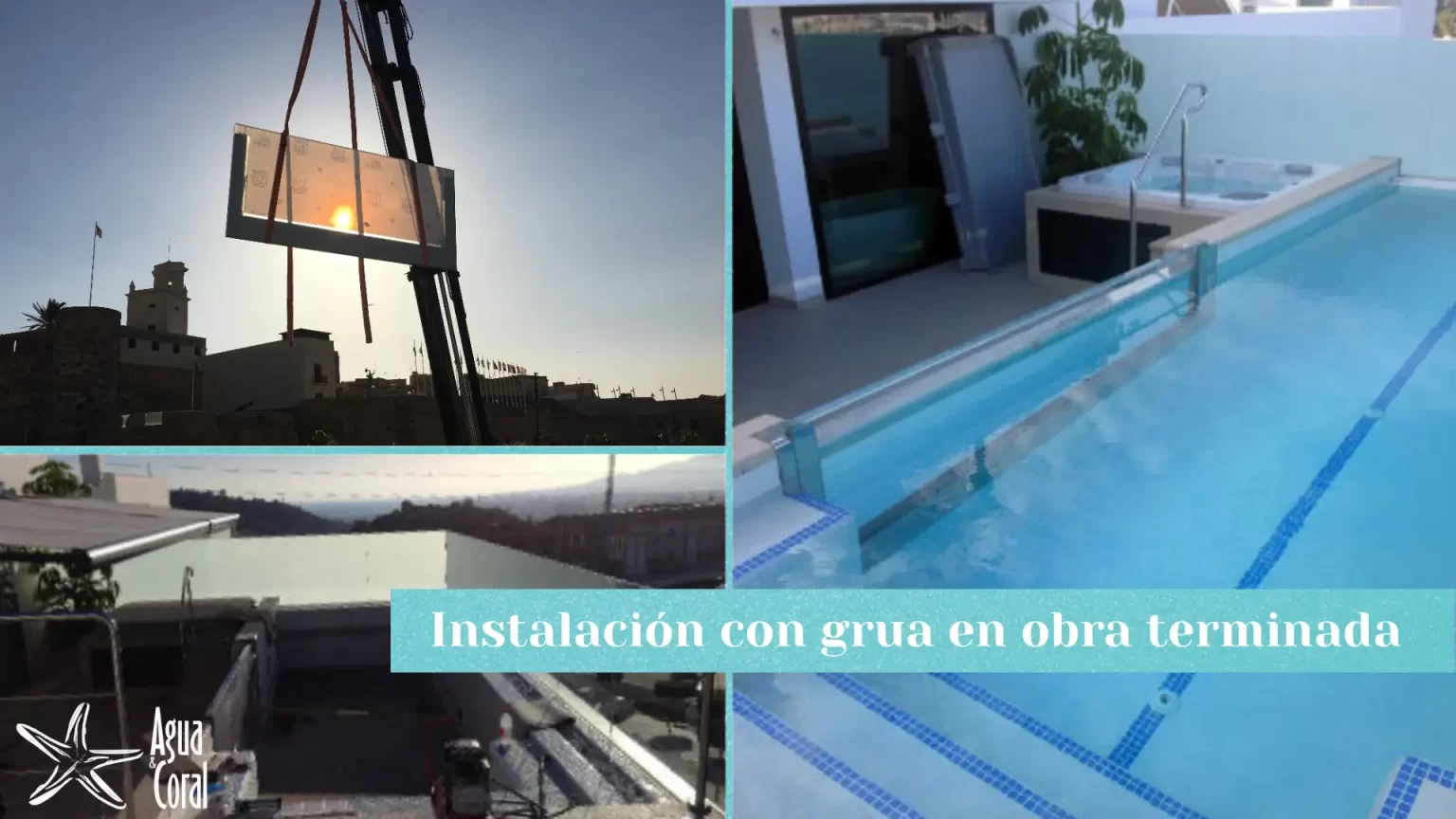 Instalacion de metacrilato para piscina málaga